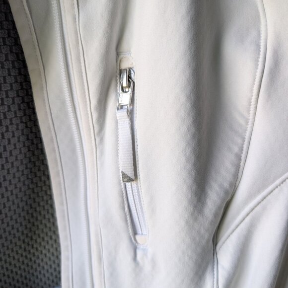 NikeFIT White Full Zip Jacket Size Women's medium - Picture 4 of 5